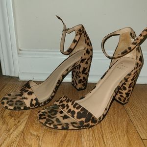 Animal print heels